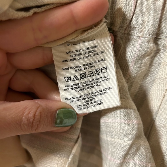 Anthropologie striped linen short - Picture 3 of 6